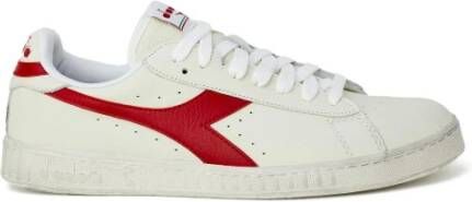 Diadora Rode Herensneakers White Heren
