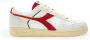 Diadora Rode Leren Sneakers voor Heren White Heren - Thumbnail 1