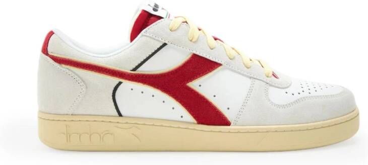 Diadora Rode Leren Sneakers voor Heren Multicolor Heren