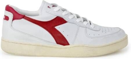 Diadora Heritage mi basket row cut sneakers wit c7114 white-garnet leer 43 5 (9+) - Foto 9