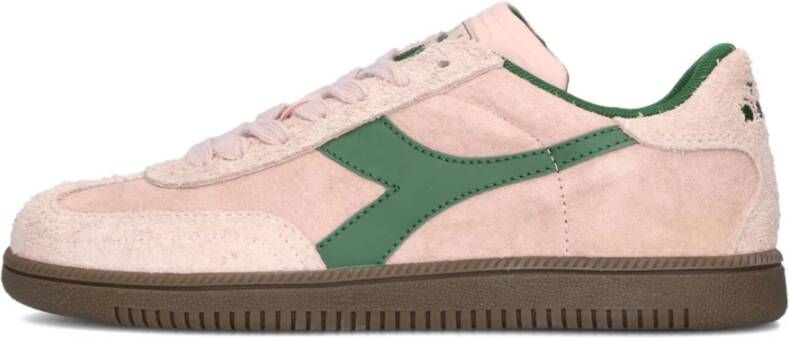 Diadora Roze Suède Dames Trainer Sneakers