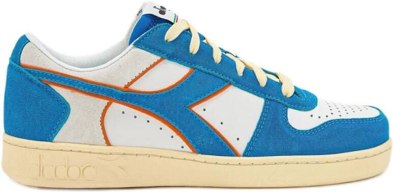 Diadora Sneakers Magic Basketball Laag Suède Leer Koningin Wit Streetwear Volwassen - Foto 4