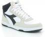 Retro Sneaker Game High Waxed Hoge sneakers Leren Sneaker Groen - Thumbnail 4