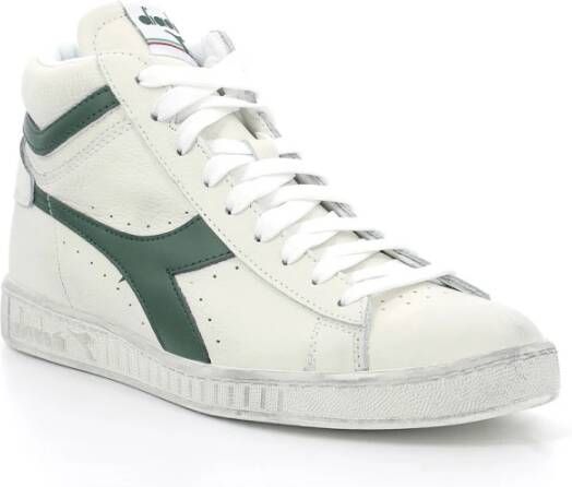 Retro Sneaker Game High Waxed Hoge sneakers Leren Sneaker Groen - Foto 18