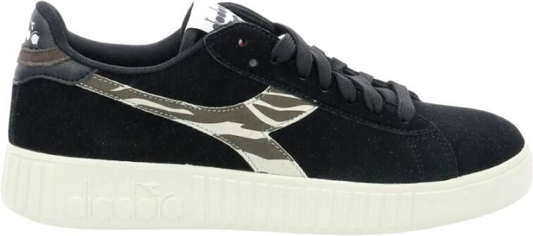 Diadora Dames Game Step Suede Animalier Sneakers Black Dames