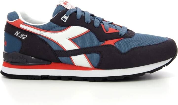 Diadora Leren Sneakers Stijlvol en Comfortabel Blauw Unisex