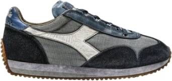 Diadora Premium Unisex Sneakers Equipe H Dirty Stone Wash Evo Blauw Heren