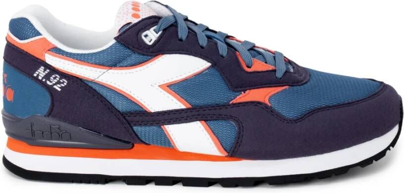 Diadora Leren Sneakers Stijlvol en Comfortabel Blauw Unisex