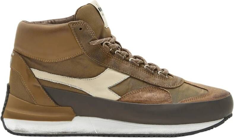 Diadora Mid Mad Nubuck Sneakers Bruin Heren