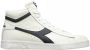 Retro Sneaker Game High Waxed Hoge sneakers Leren Sneaker Groen - Thumbnail 3