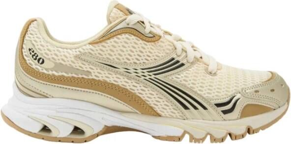 Diadora Stijlvolle tennisgeïnspireerde sneakers voor vrouwen Beige Dames