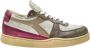 Diadora Metalen Varkenshuid Fuchsia Sneaker met Stone Wash Behandeling Pink Dames - Thumbnail 1