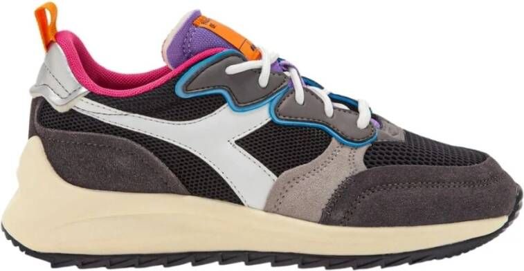Diadora Jolly Suede Mesh Woman Lage sneakers Dames Zwart - Foto 3