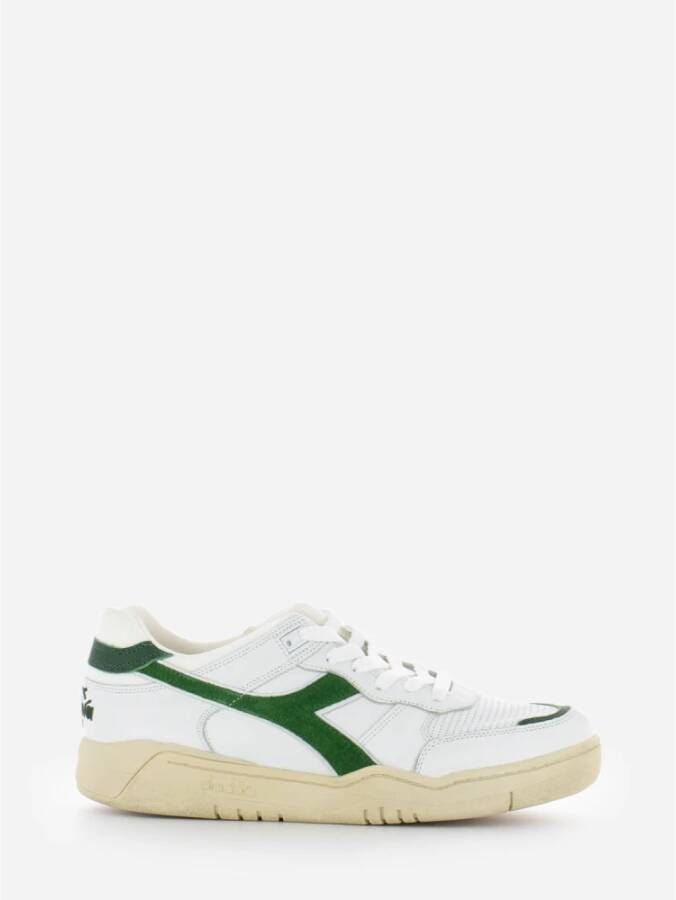 DIADORA Lage Sneakers Heren Led Combi Sneaker Maat: 40 Materiaal: Leer Kleur: Groen - Foto 3