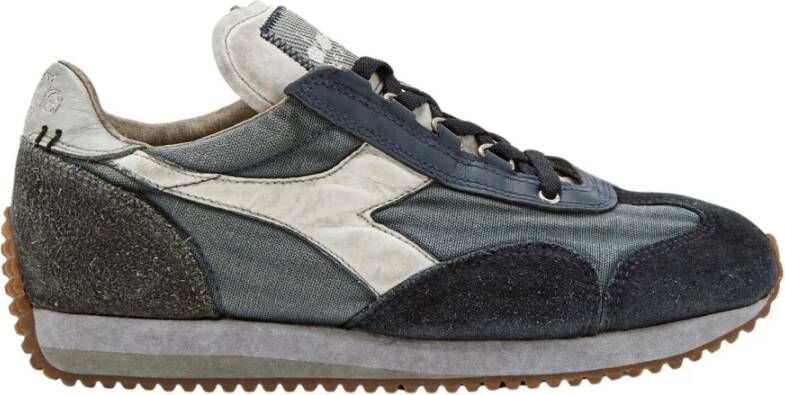 Diadora Premium Unisex Sneakers Equipe H Dirty Stone Wash Evo Blauw Heren - Foto 3
