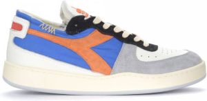 Diadora Mi Basket Row Cut Milk Breakfast Sneakers Blauw Heren
