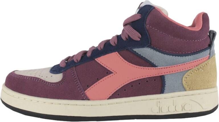 Diadora Magic Basket Demi Icona Hoge sneakers Leren Sneaker Dames Roze - Foto 5