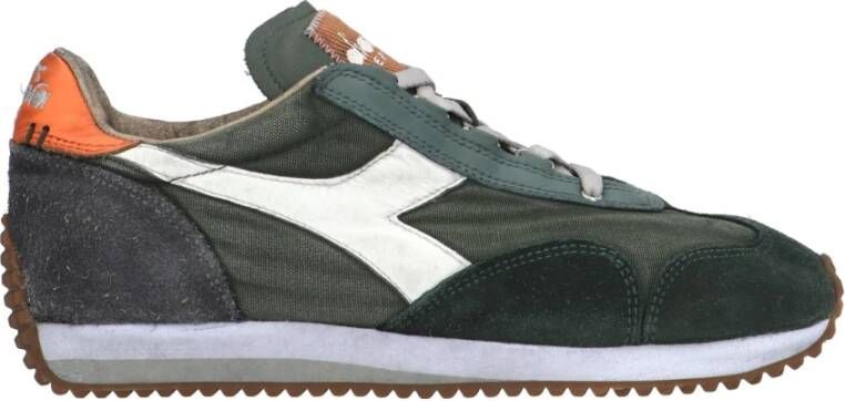 Diadora Groene Equipe H Lage Sneakers Multicolor Heren