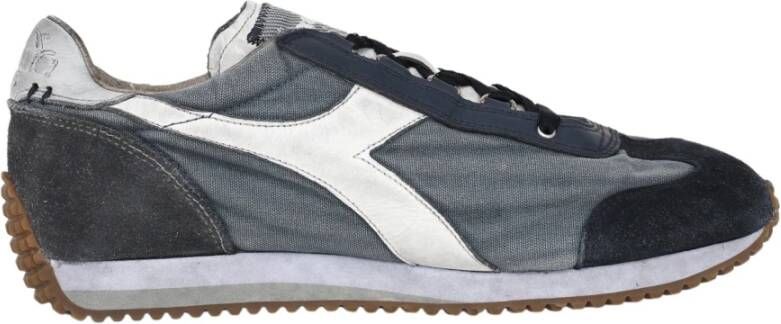 Diadora Premium Unisex Sneakers Equipe H Dirty Stone Wash Evo Blauw Heren - Foto 5