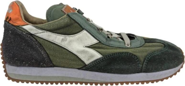 Diadora Groene Equipe H Lage Sneakers Multicolor Heren