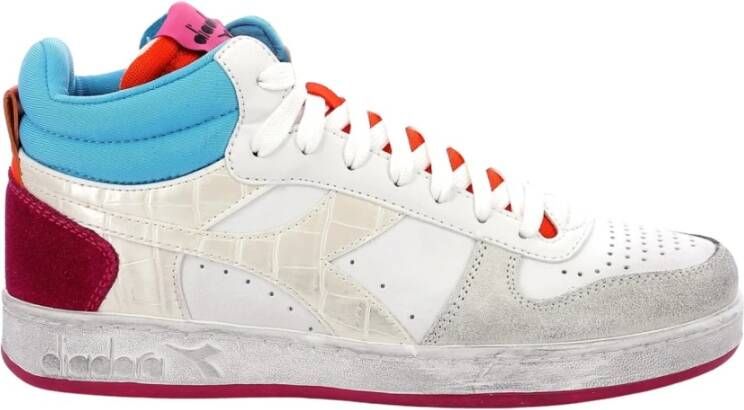 DIADORA Hoge Sneakers Dames Magic Basket Demi Croco Woman Maat: 37 Materiaal: Leer - Foto 4