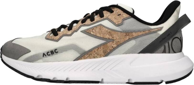 Diadora Mythos BL Volo 3 ACB Wit en Grijs Sneakers Grijs Heren