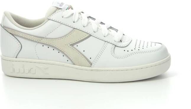 Retro Sneaker Magic Basket Low Leather Woman Lage sneakers Leren Sneaker Dames Wit - Foto 5