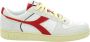 Diadora Rode Leren Sneakers voor Heren White Heren - Thumbnail 7