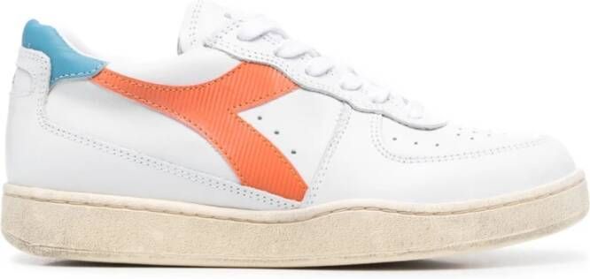 Diadora Sneakers Lage sneakers Leer MI basket low Blauw combi - Foto 8