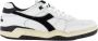 Diadora Gebruikte witte en zwarte sneaker met leer en suède White Heren - Thumbnail 2