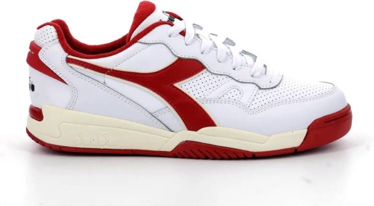 Diadora Herensneakers voor lente zomer Echt leer Rood Heren