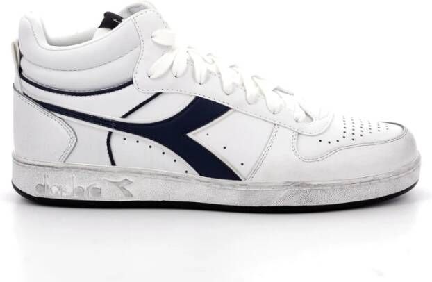 Retro Sneaker Magic Basket Demio Icona Hoge sneakers Leren Sneaker Wit - Foto 6