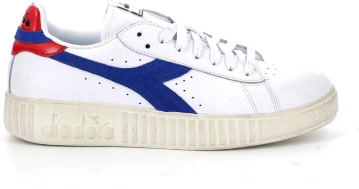 Diadora Prem Game Step Lage Sneakers Wit