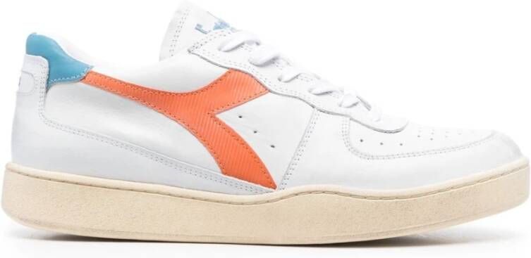 Diadora Sneakers Lage sneakers Leer MI basket low Blauw combi - Foto 6