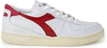 Diadora Heritage mi basket row cut sneakers wit c7114 white-garnet leer 42 5 (8+) - Foto 7