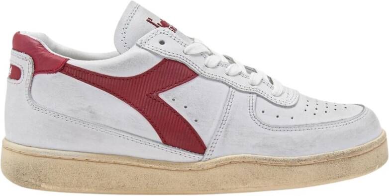 Diadora Heritage mi basket row cut sneakers wit c7114 white-garnet leer 43 5 (9+) - Foto 6