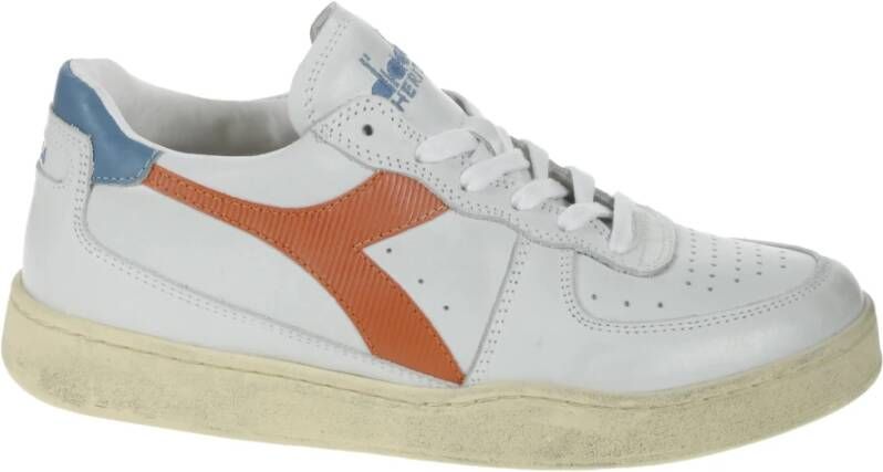 Diadora Sneakers Lage sneakers Leer MI basket low Blauw combi - Foto 5