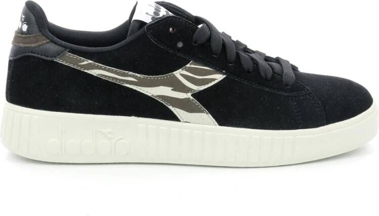 Diadora Dames Game Step Suede Animalier Sneakers Black Dames