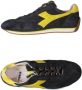 Diadora Lage Sneakers Zwart Geel Sportieve Stijl Black Heren - Thumbnail 3
