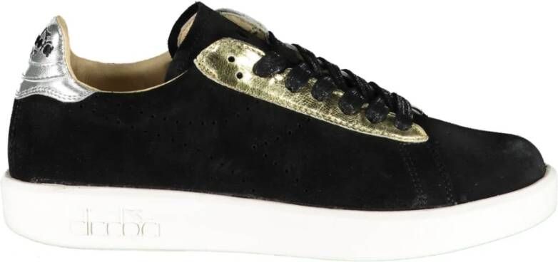Diadora Sportieve Veterschoenen met Swarovski Kristallen Black Dames