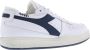 Diadora Heritage Diadora Dames Mi Basket Row Wit Blauw - Thumbnail 2