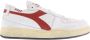 Diadora Heritage mi basket row cut sneakers wit c7114 white-garnet leer 43 5 (9+) - Thumbnail 7