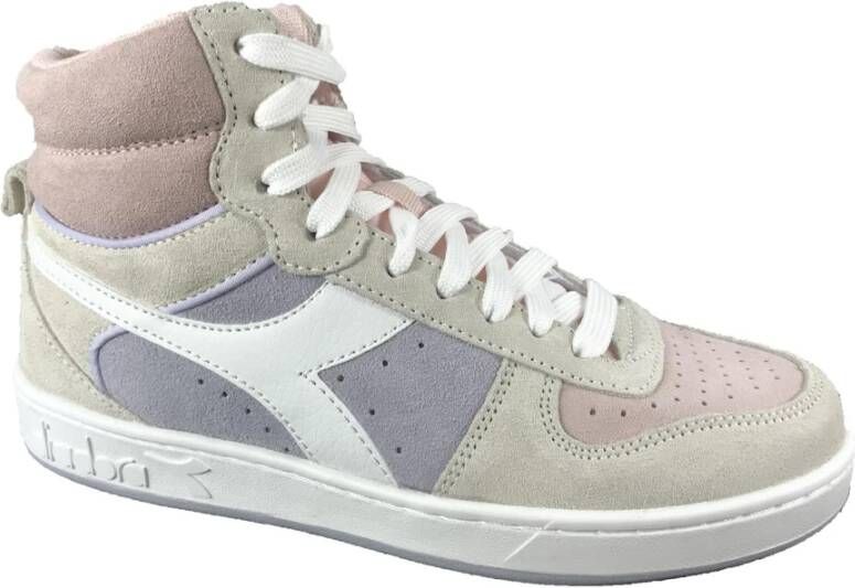 Diadora Stijlvolle Mid Sneakers Pink Heren