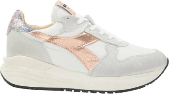 Diadora Sneakers Dames Lage sneakers Damesschoenen Canvas Venus iris dirty Glitter Wit combi