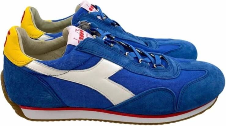 Diadora Stone Wash Canvas Sneakers Blauw Heren