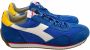 Diadora Stone Wash Canvas Sneakers Blauw Heren - Thumbnail 1