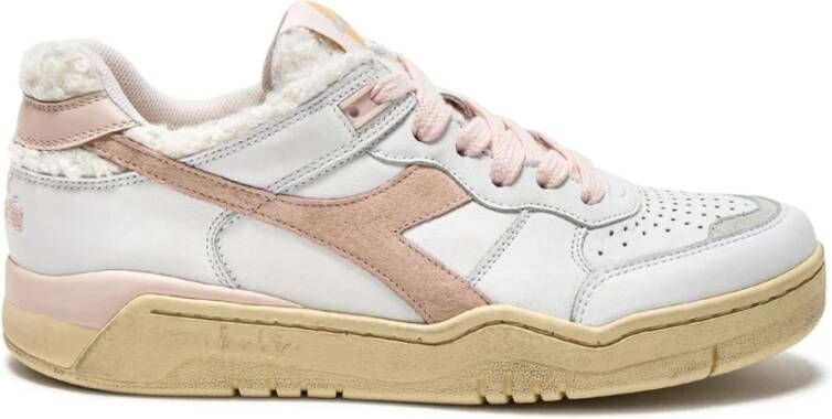 Diadora B-560 Cherie sneaker van leer met logo