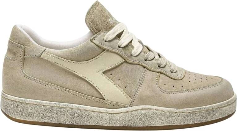 Diadora Heritage Basket Suede Low Used Sneakers Beige Heren