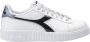 Diadora Paarse Vetersneakers met Rubberen Zool White Dames - Thumbnail 4