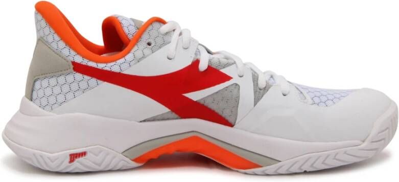 Diadora Tennisschoenen B.icon Wit Vuurrood